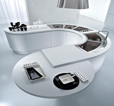 Islas de Cocina Curvas - Estética para tu Hogar | Cómo Diseñar Cocinas