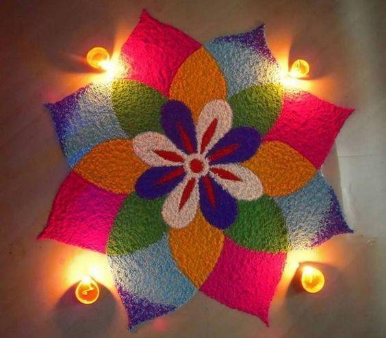 simple and easy rangoli designs with dots for home