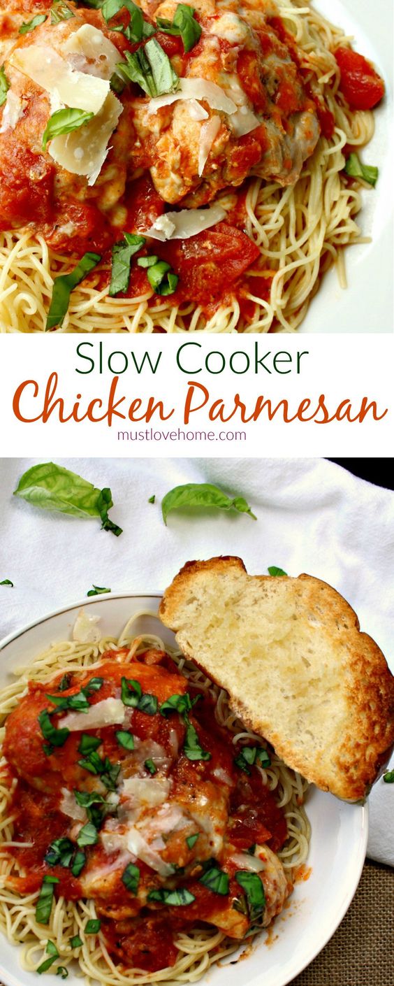 slow cooker chicken parmesan
