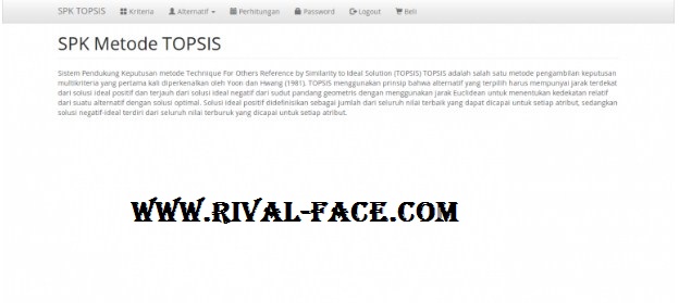 Kumpulan Free Source Code Spk Metode Topsis Berbasis Web Based Php Native