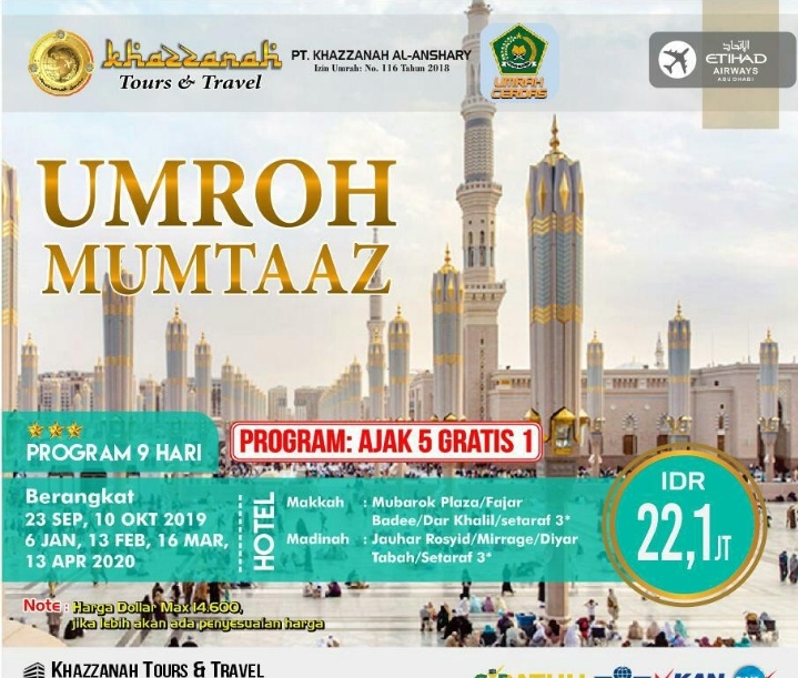 19+ Berapa Harga Tiket Umroh 2020 Viral