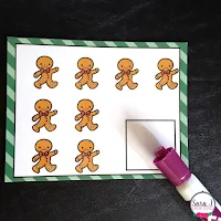 Gingerbread Counting Cards