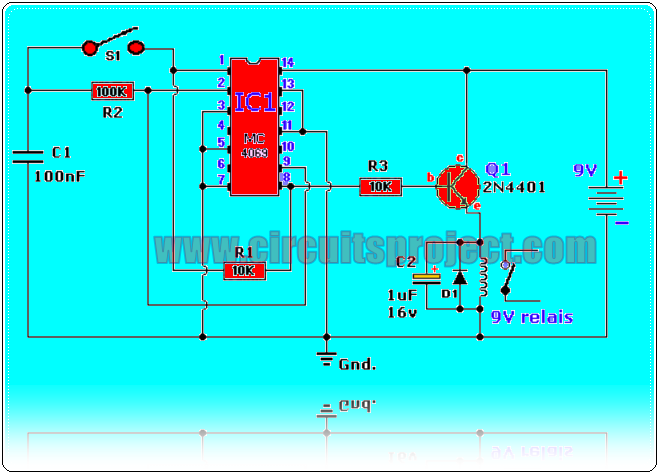 Turns ON-OFF Control Circuit Diagram