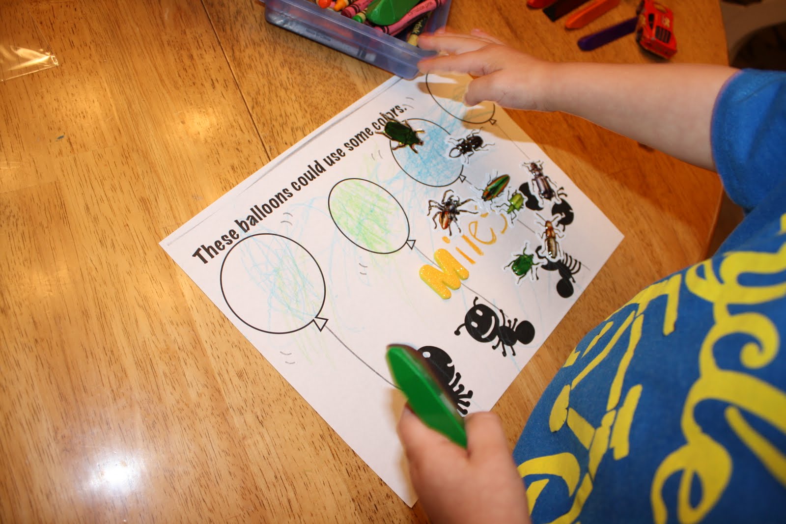 Why it Matters- The Clarks: Bug sensory table