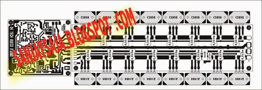 DK Tech PCB Audio Power AMPLIFIER: POWER AMP PART II