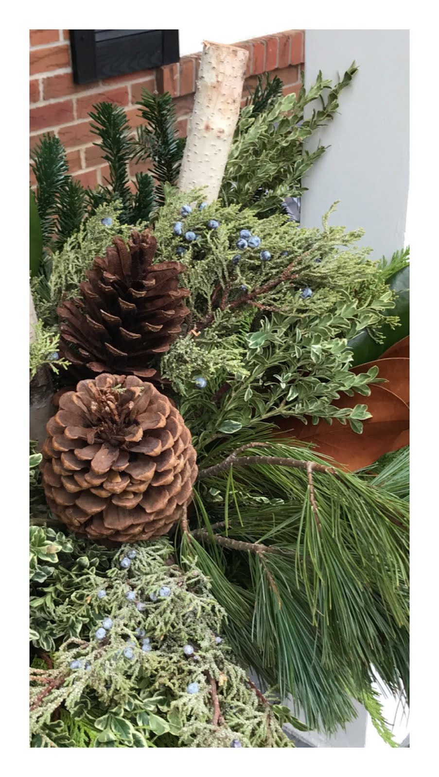 Make a Simple Pine Bough Arrangement - Organize and Decorate Everything