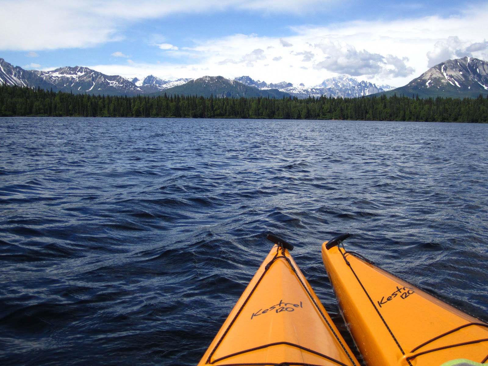 Alaska Kayaking Byers Lake in Denali State Park