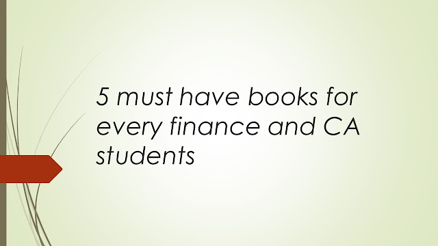 5 must have books for every finance and CA students, finance books, tax books, ca books, b.com books, tax books, 