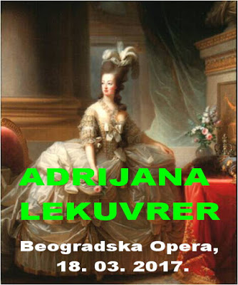 Adrijana Lekuvrer,  Beogradska Opera, Narodno pozorište,  Aleksandar Nikolić, Stevan Marković,