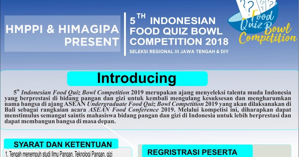 Download Poster Food Bowl Quiz 2019 Disini Indonesian Food