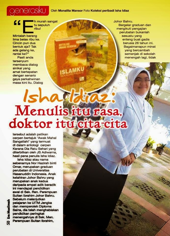 Artikel di majalah Era Muslimah (dengan kerjasama Puan Editor)