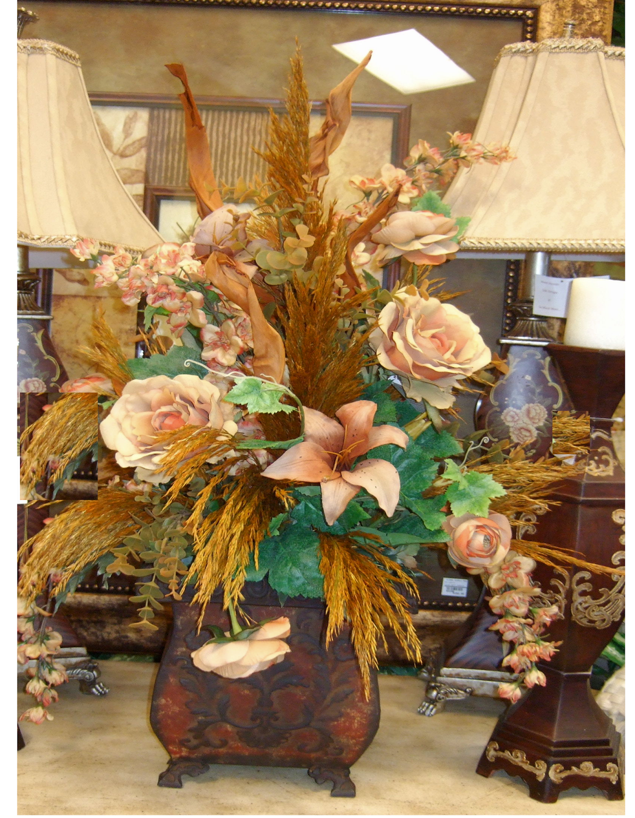 Ana Silk Flowers Ideas!!!... Elegant traditional decorating style Silk