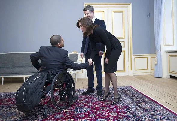 Crown Prince Frederik and Crown Princess Mary give a reception for 2012 Paralympic Games team