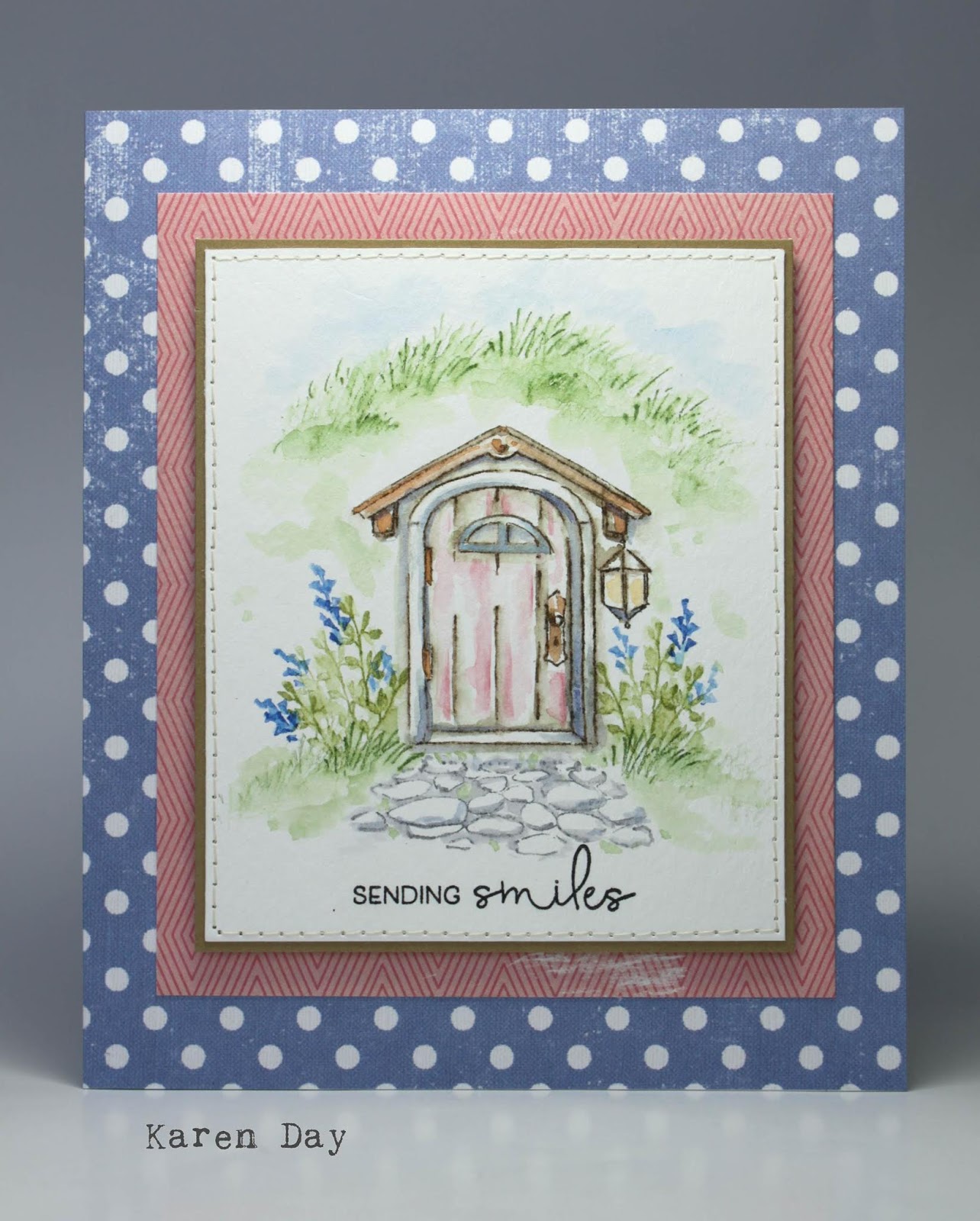 Karen S Creations Ai Watercolour Wooden Door Fantasy Version