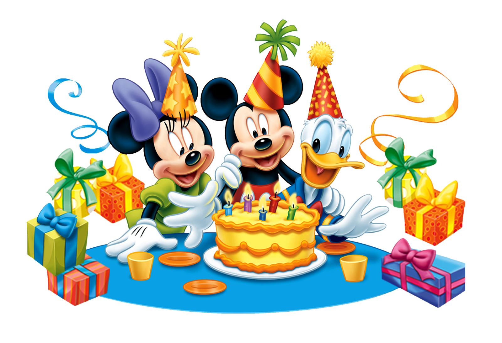 День рождения 4 февраля. День рождения Микки Мауса (Mickey Mouse Birthday). С днём рождения ребёнку. Картина с днём рождения. Детская открытка с днем рождения.