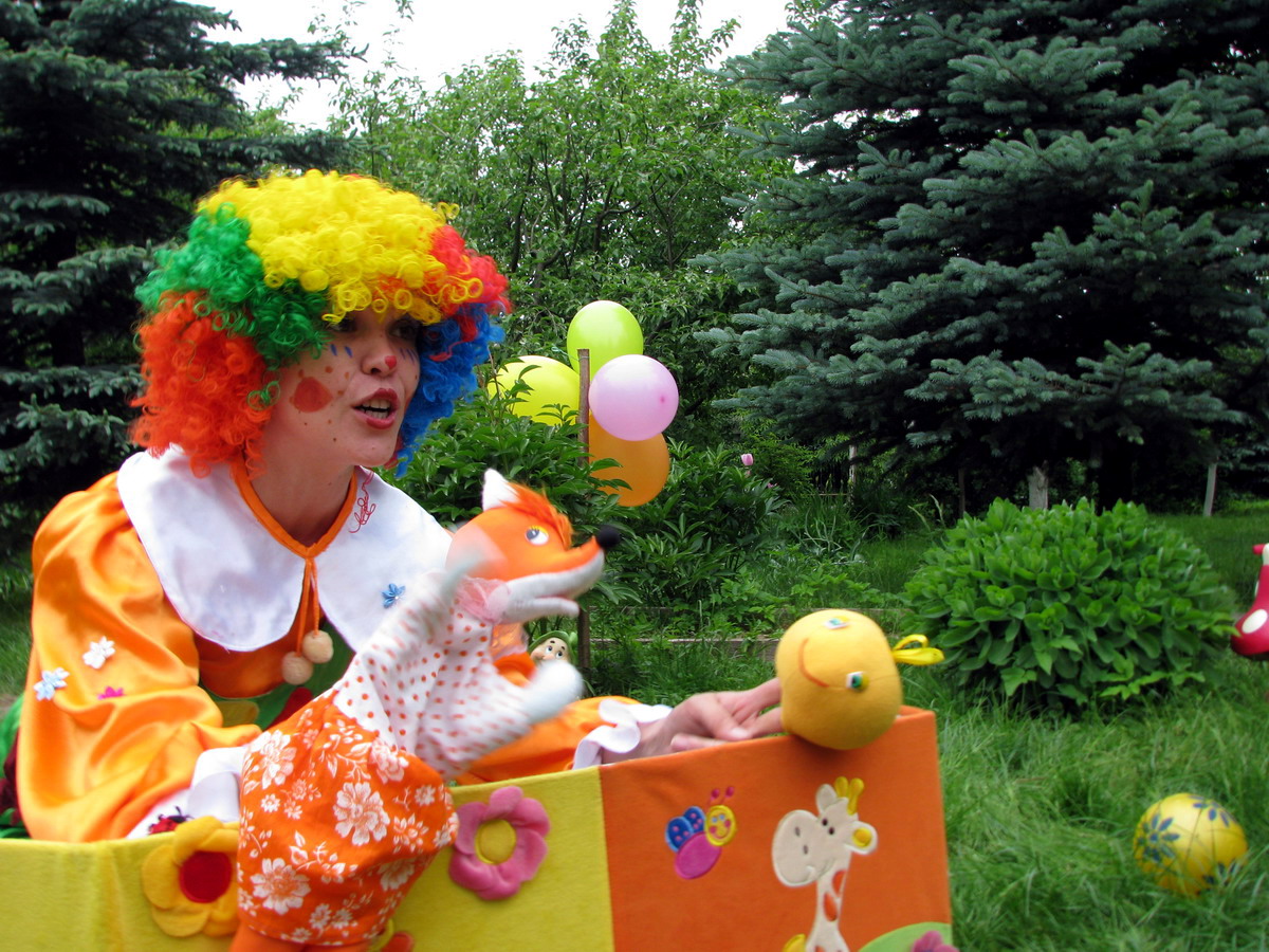 Пикник клоун. Клоун на детском празднике. Клоун на улице. Клоун на природе. Клоунесса на улице.