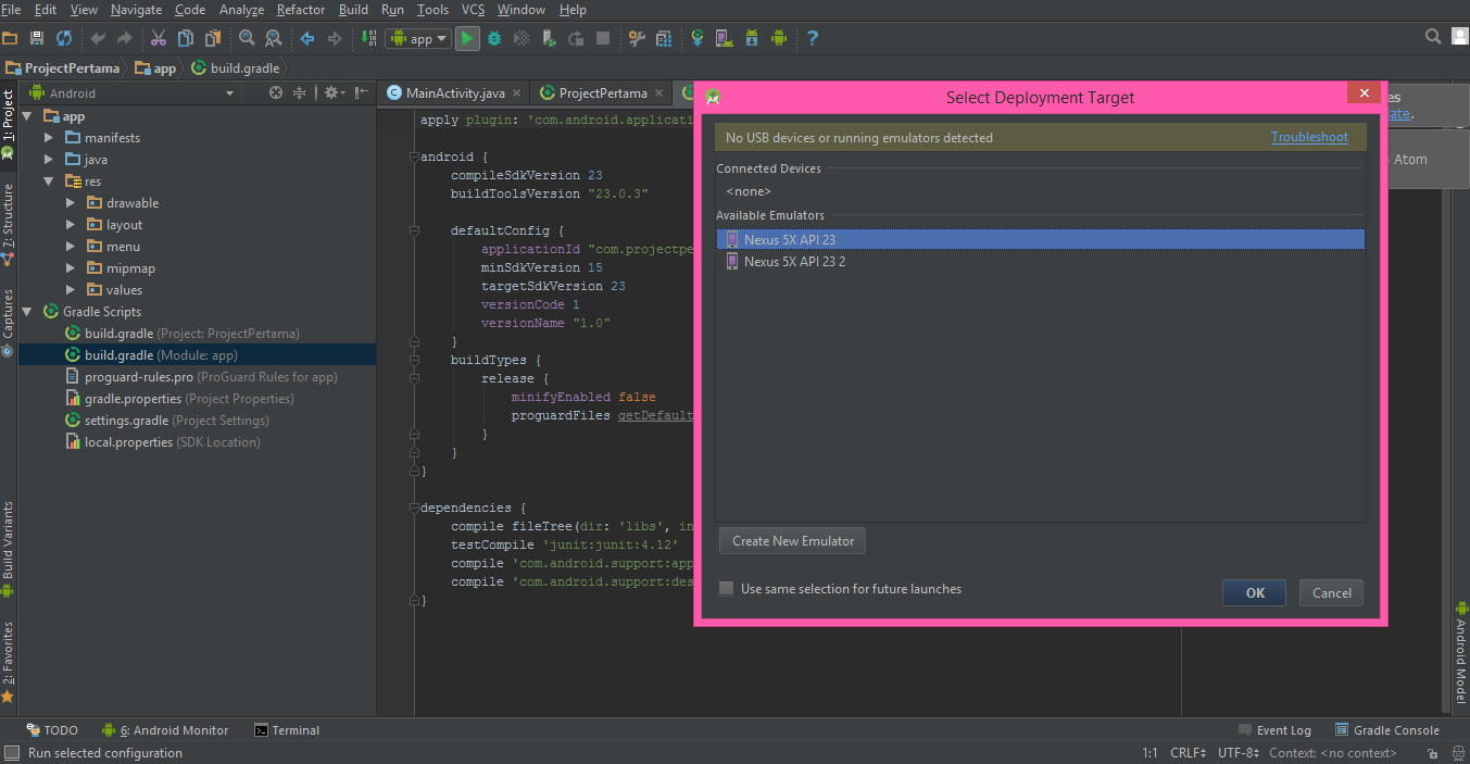 Black Background Android Studio DESEMBARALHE