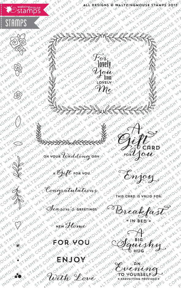 Gift Card Stamps from Waltzingmouse Stamps