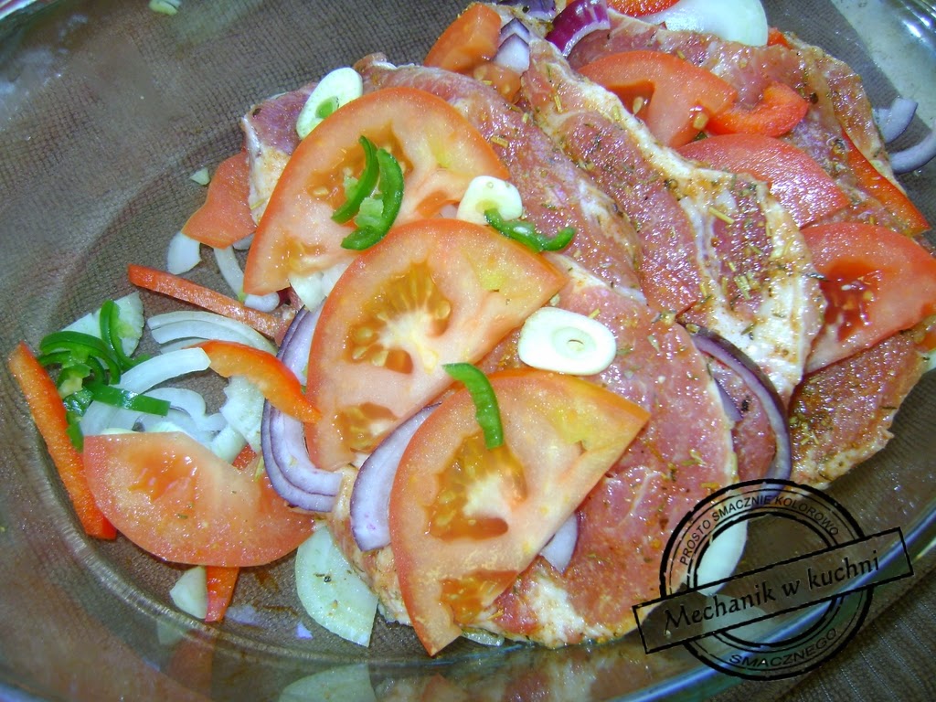 kakówka zapiekana z warzywami mechanik w kuchni wieprzowina obiad śląski