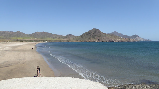 Playa de los Genoveses vista desde la duna fosil
