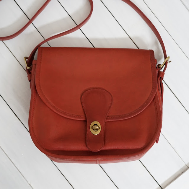 the blissfully obsessed: refurbishing vintage Coach leather