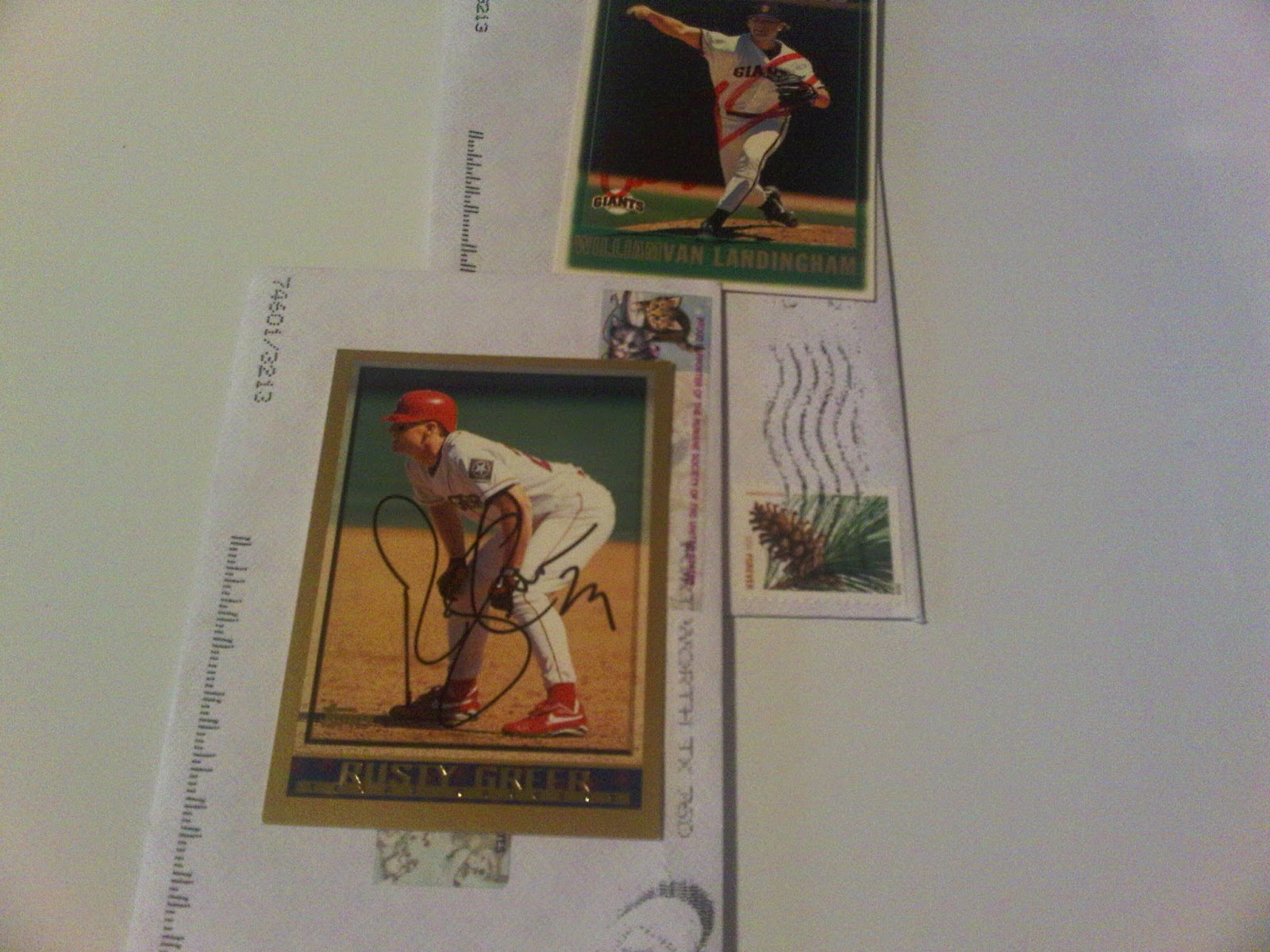 My TTM Baseball Autographs and more TTM Success William Van Landingham and Rusty Greer