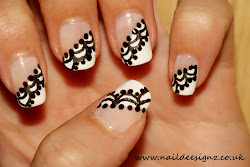 nail lace french nails tip designs naildeesignz difficult latest looks august
