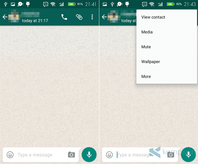 cara blokir nomor whatsapp orang lain