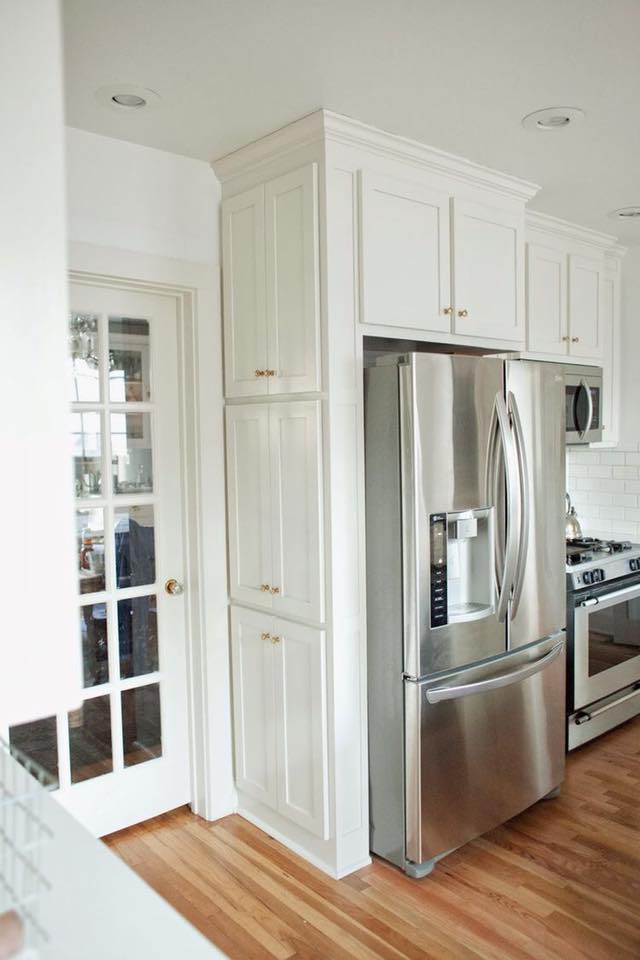 Ideas for using the space around the refrigerator - Decor Units