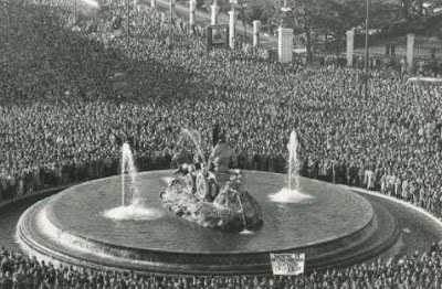Enrique Tierno Galván funeral