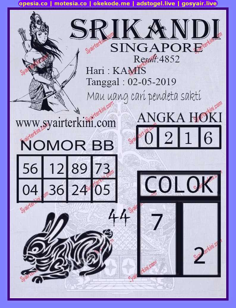 Kode Syair Sgp Hari Kamis 2 Mei 2019 Okekode Kode Syair Sgp Hari Kamis 2 Mei 2019 Okekode