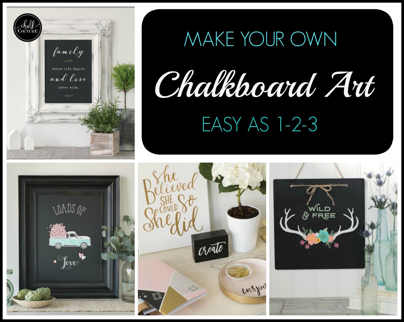 Easy Sign with Chalk Couture Products - DIY Beautify - Creating