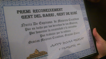 Premio reconocimiento Gente del barrio Gente de Rubí