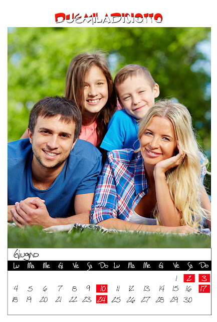 Calendario mensile 30x45