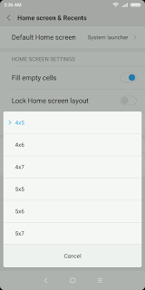 Berhasil Merubah Layout (Grid App Icon) dI Home Screen HP Xiaomi 1
