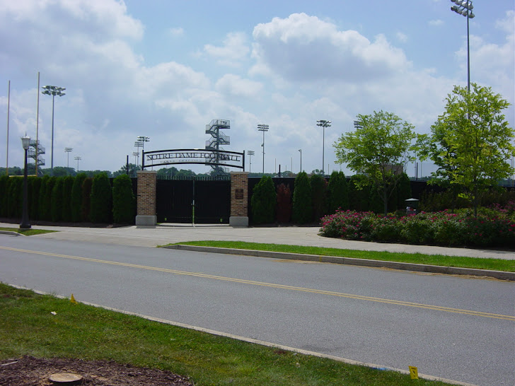 Entrance Notre Dame Practice Football Field Field