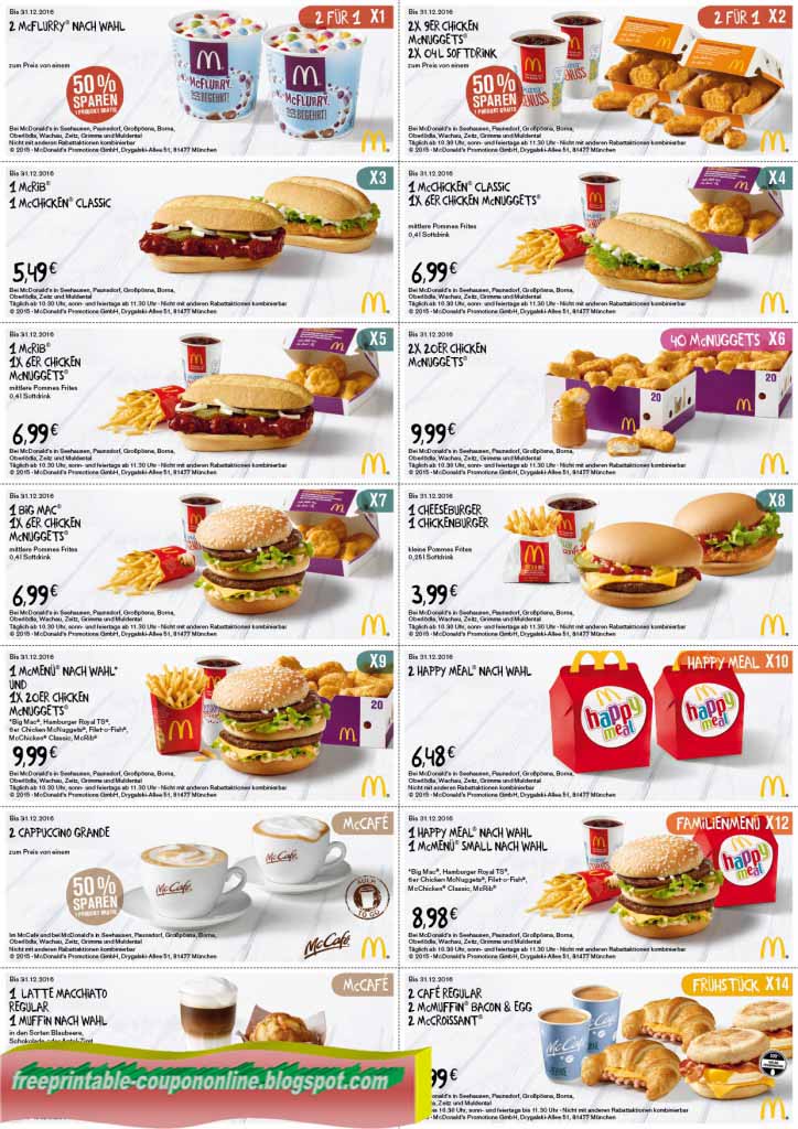 Printable Coupons 2019 Mcdonalds Coupons