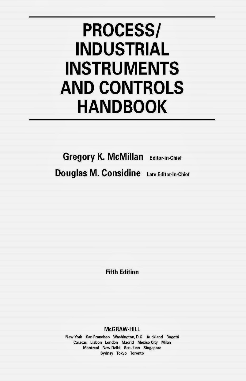 Process Industrial Ins & Contol HB ~ Oil and Gas Book Reference