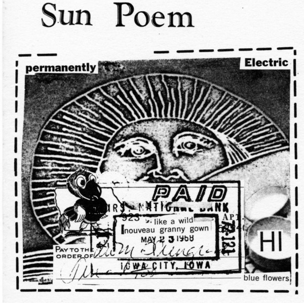 SILO Sun Poem d.a.levy Concrete Poems 18/19