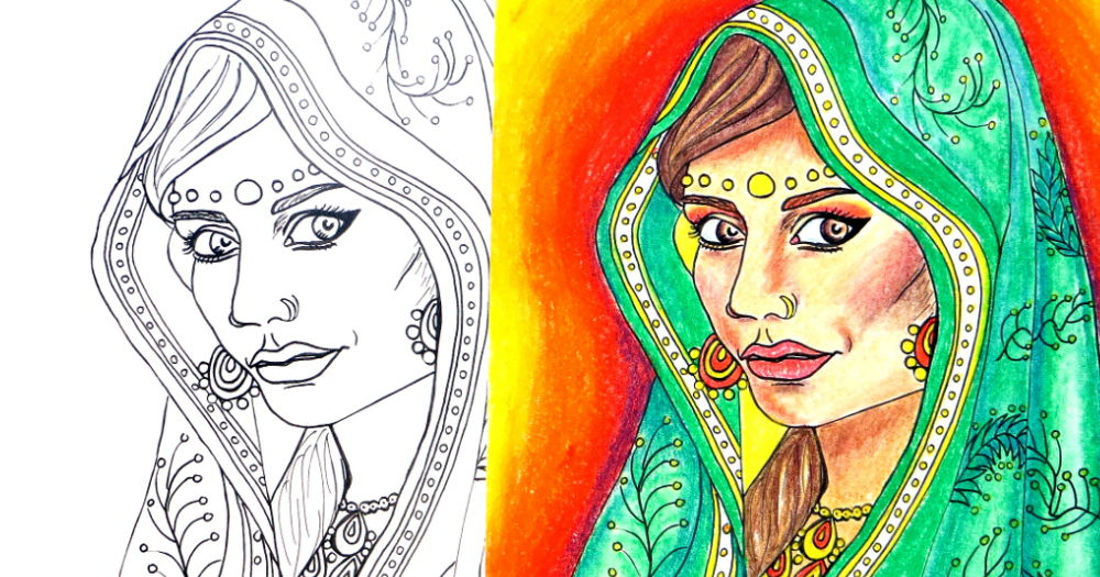 Free Ethnic Coloring Pages