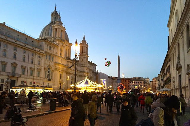 Piazza Navona no Ano Novo em Roma Piazza Navona no Ano Novo em Roma