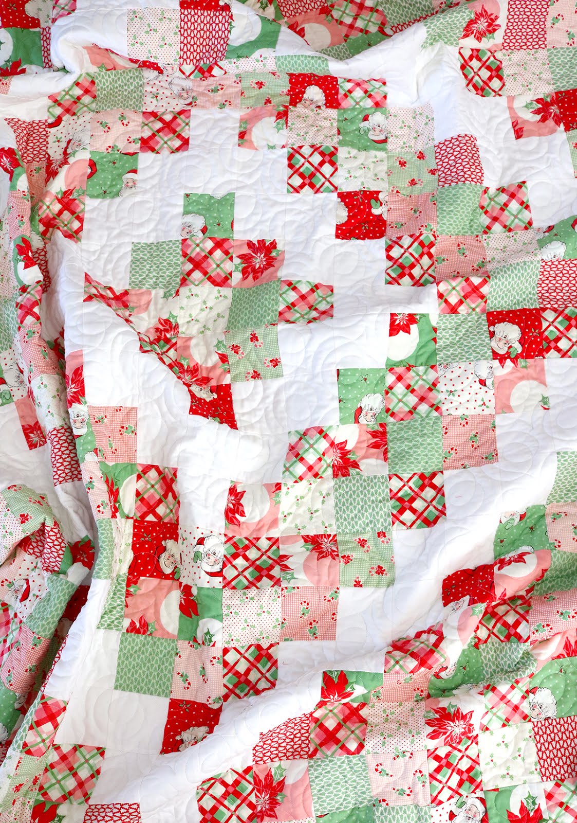 A Bright Corner Diamond Patchwork Quilt Tutorial