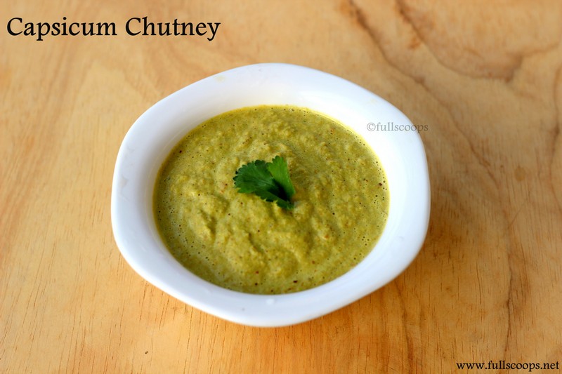 Capsicum Chutney Full Scoops A food blog with easy,simple & tasty
