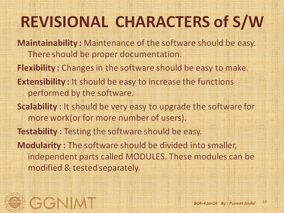 SoftWare Engineering Basics: Software: Characteristics, Components and