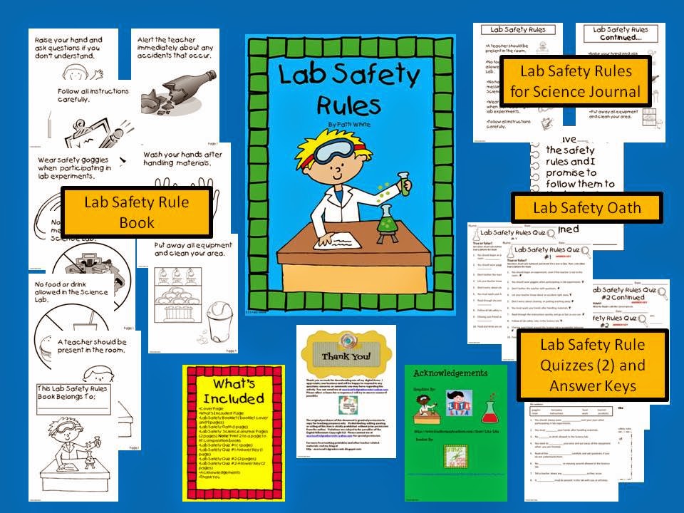 http://www.teacherspayteachers.com/Product/Lab-Safety-Rules-for-Elementary-Students-818448