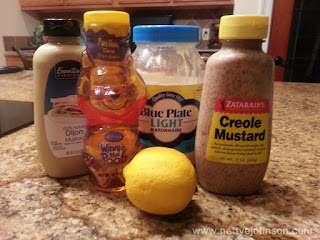 ingredients for homemade honey mustard