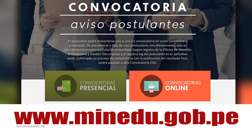 MINEDU: Convocatoria CAS Octubre 2018 - Más de 350 Puestos de Trabajo en el Ministerio de Educación - www.minedu.gob.pe MINEDU: Convocatoria CAS Octubre 2018 - Más de 350 Puestos de Trabajo en el Ministerio de Educación - www.minedu.gob.pe