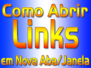 Como abrir links em nova aba ou janela