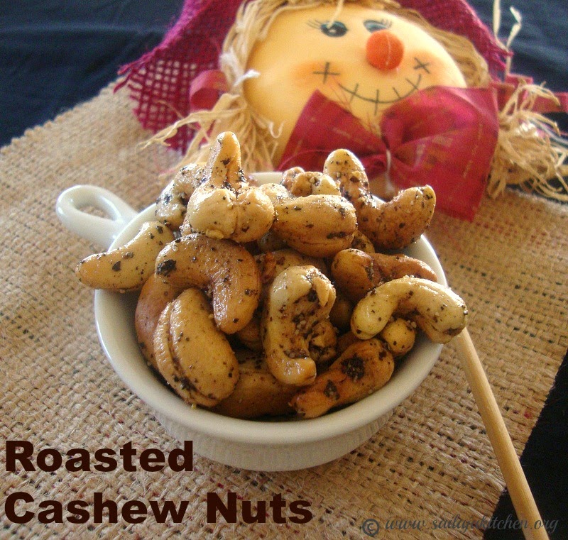 Sailaja Kitchen...A site for all food lovers! Microwave Roasted Cashew