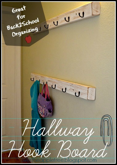 Hallway Hook Board by Over The Apple Tree